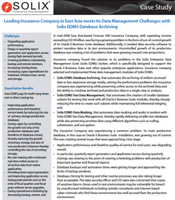 Enabling an insurance giant take on the data management challenges