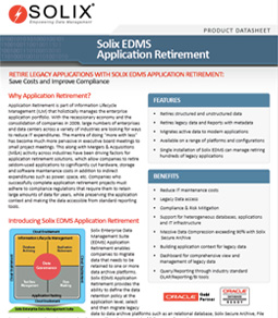 Solix EDMS Application Retirement